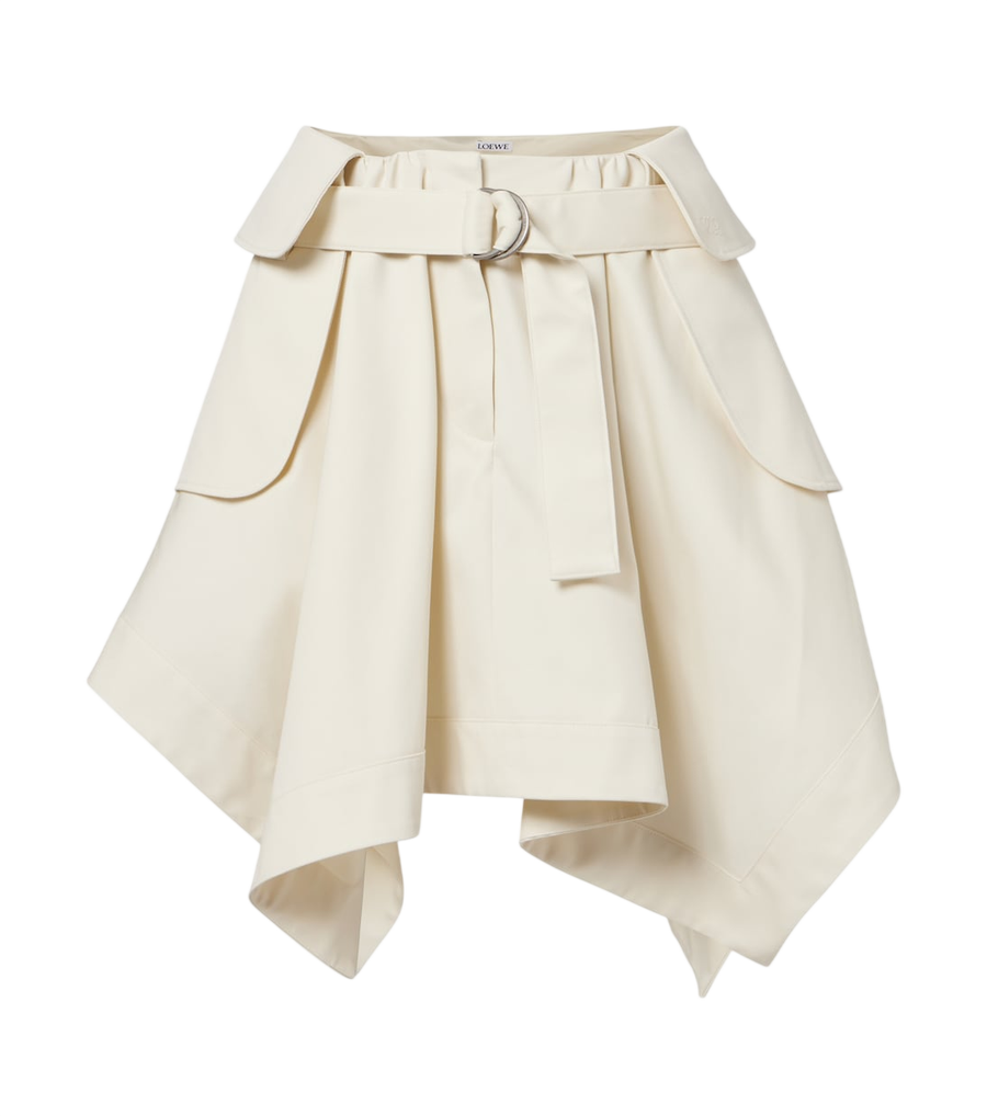 Loewe Cotton and silk gabardine miniskirt