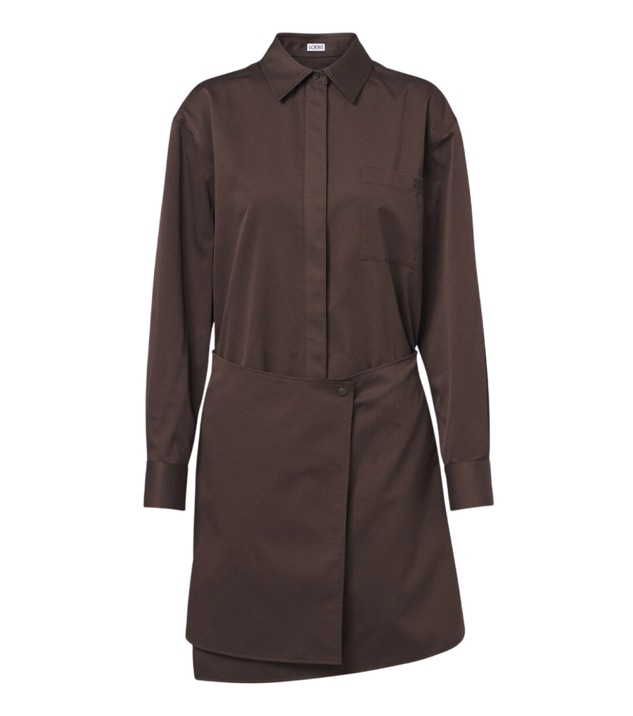 Loewe Cotton and silk gabardine shirt dress