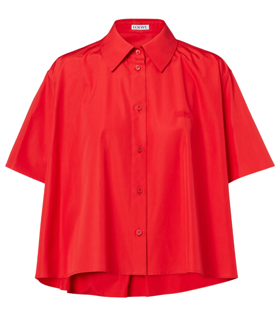 Chemise en popeline de coton Loewe