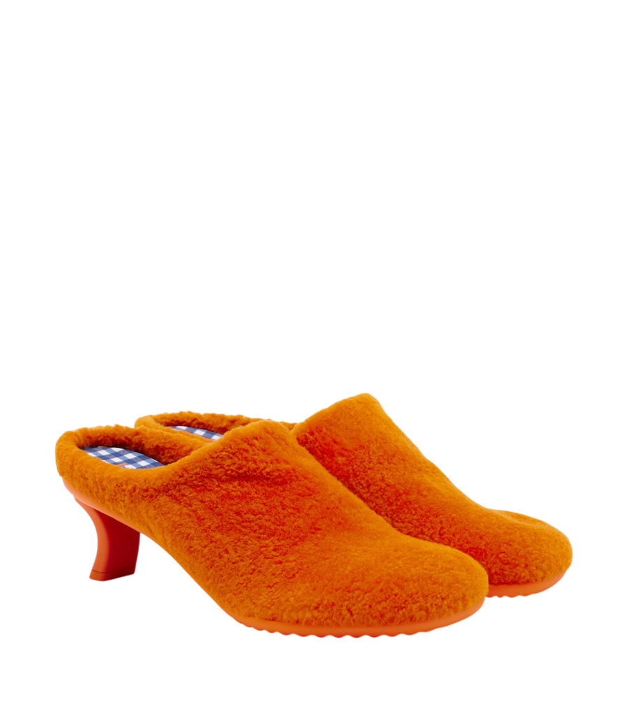 Loewe Dive shearling mules
