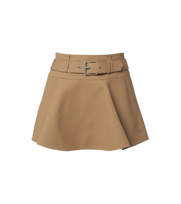 Loewe Minigonna in cotone con doppia cintura L
