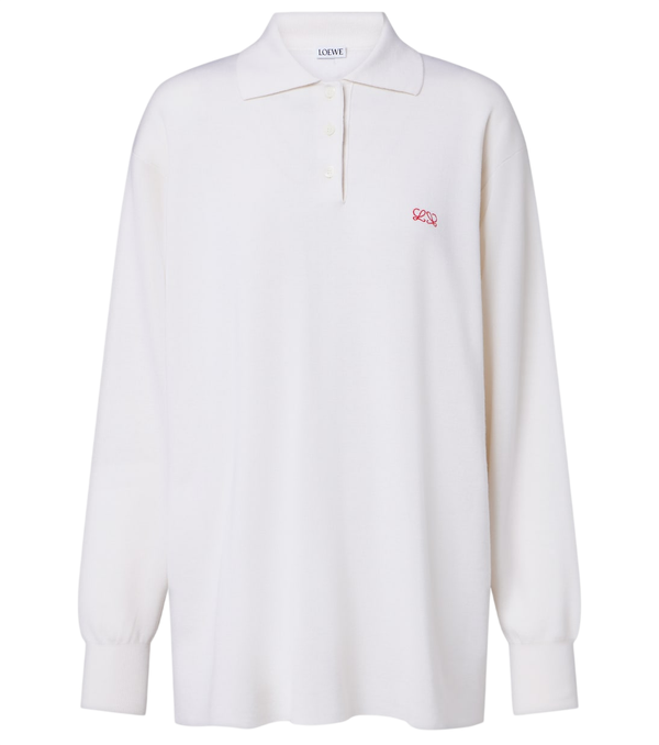 Loewe Double L cashmere blend polo sweater