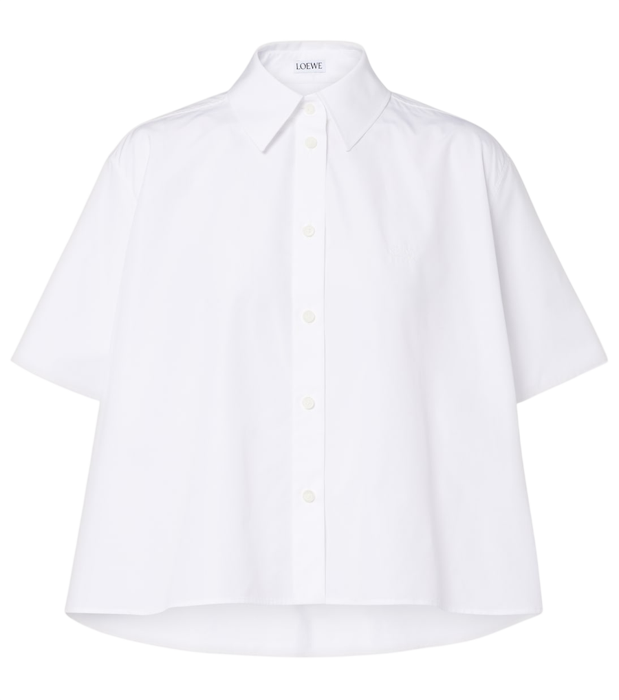 Chemise Loewe en popeline de coton à double L
