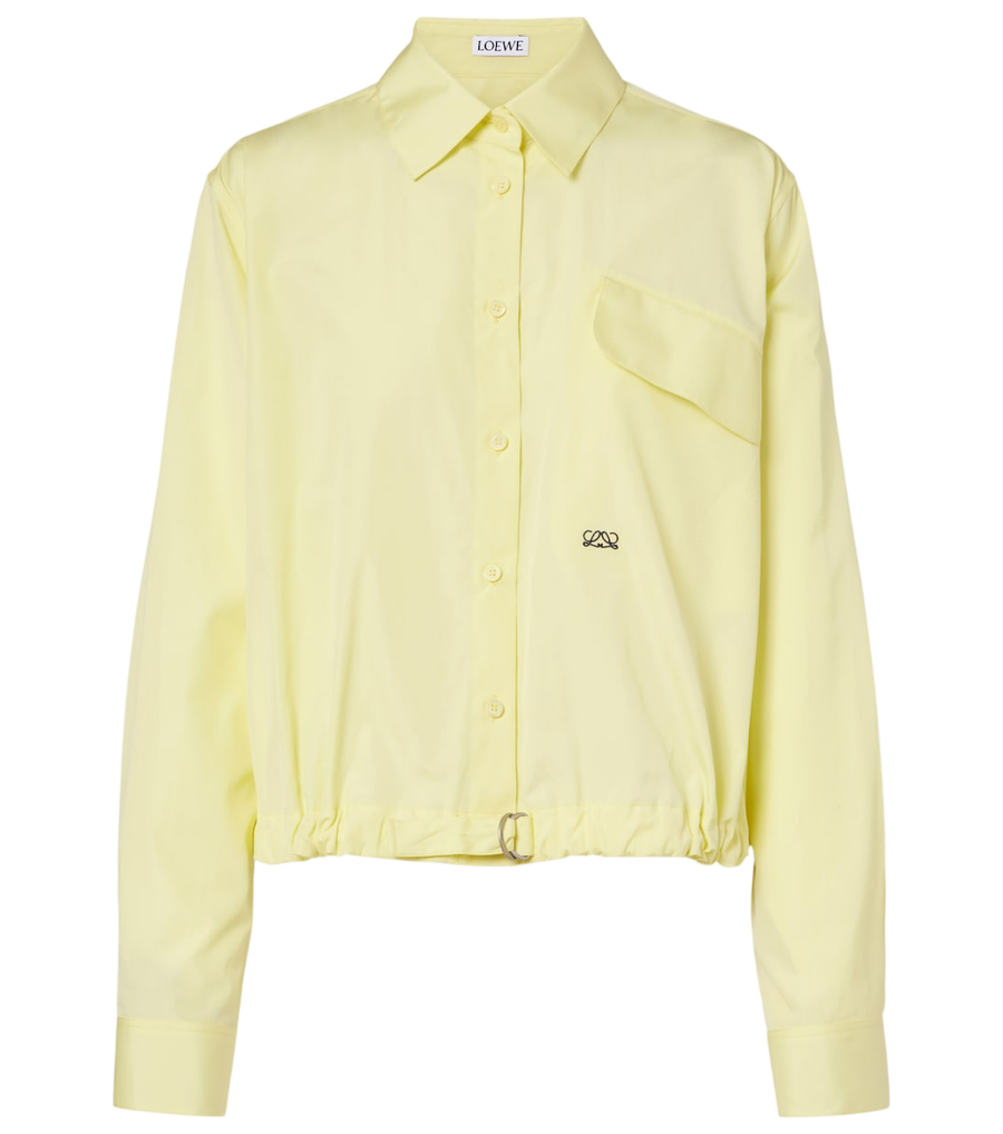Camisa de algodón Double L de Loewe