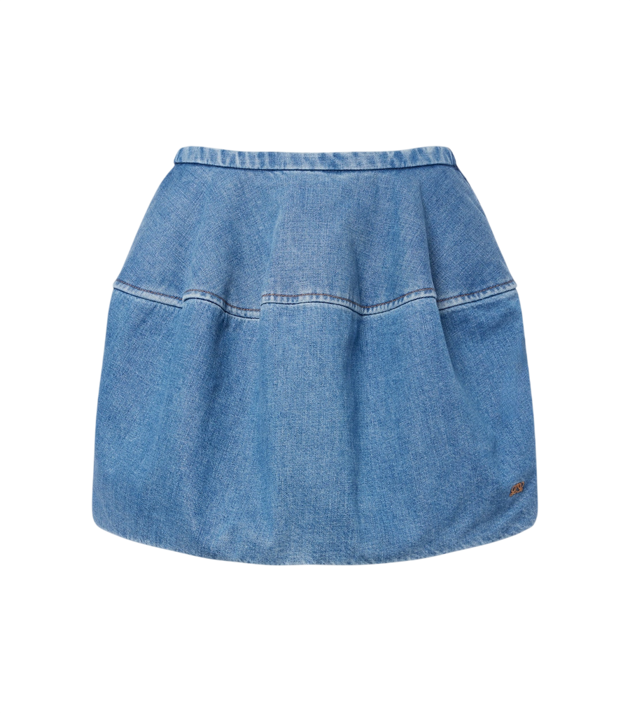 Minifalda vaquera Double L de Loewe