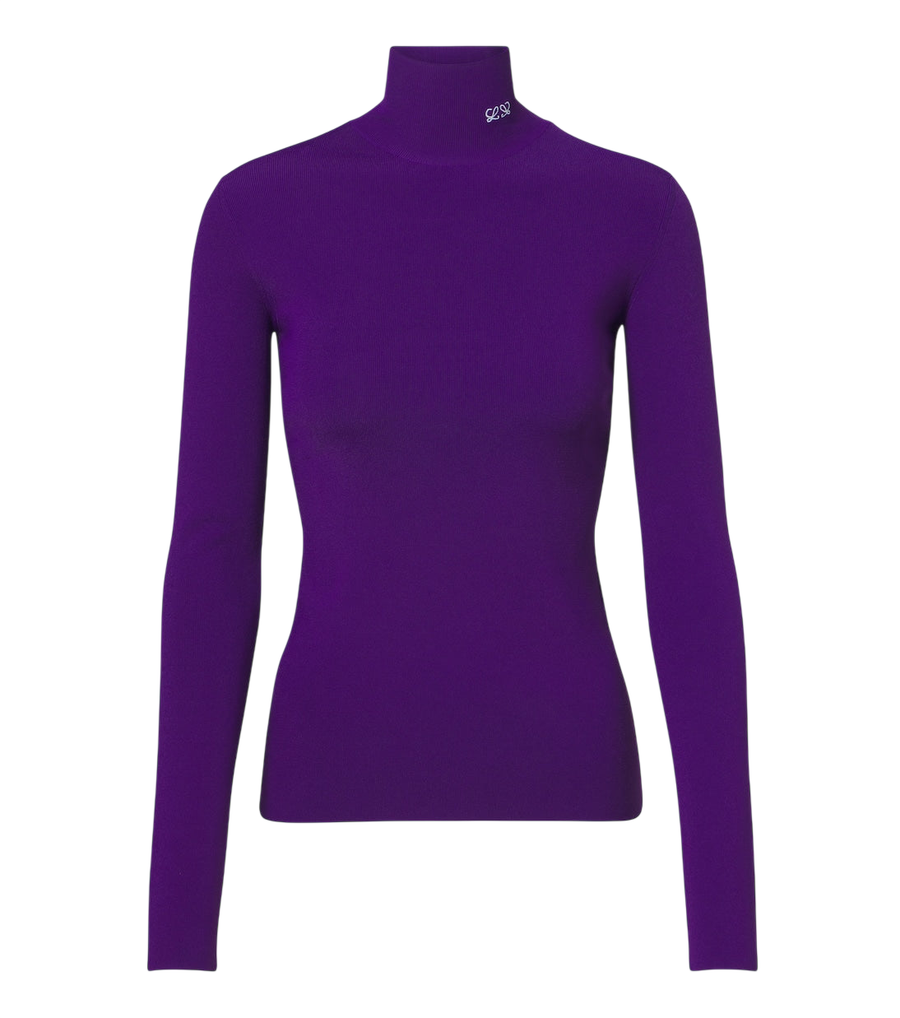 Top de cuello alto en punto Double L de Loewe