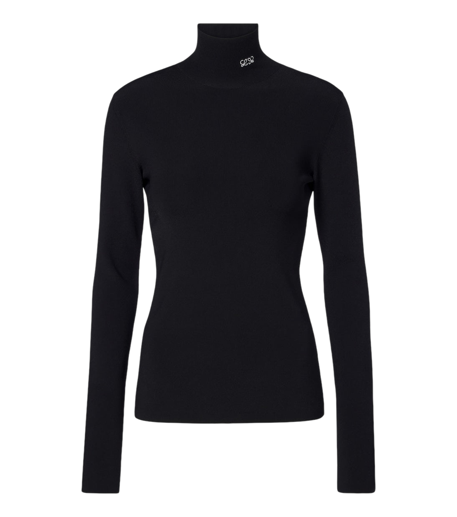 Loewe Double L ribbed-knit turtleneck top