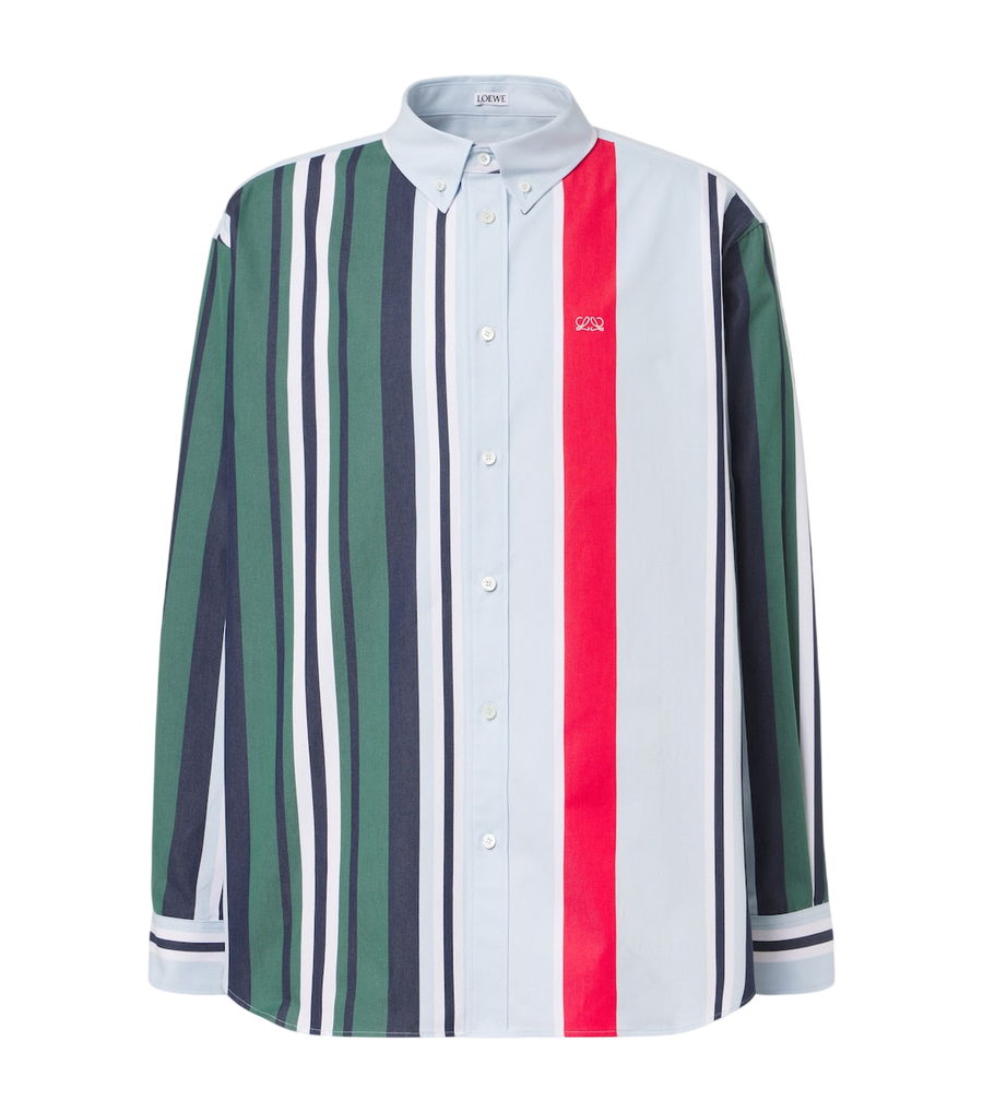 Loewe Double L striped cotton twill shirt