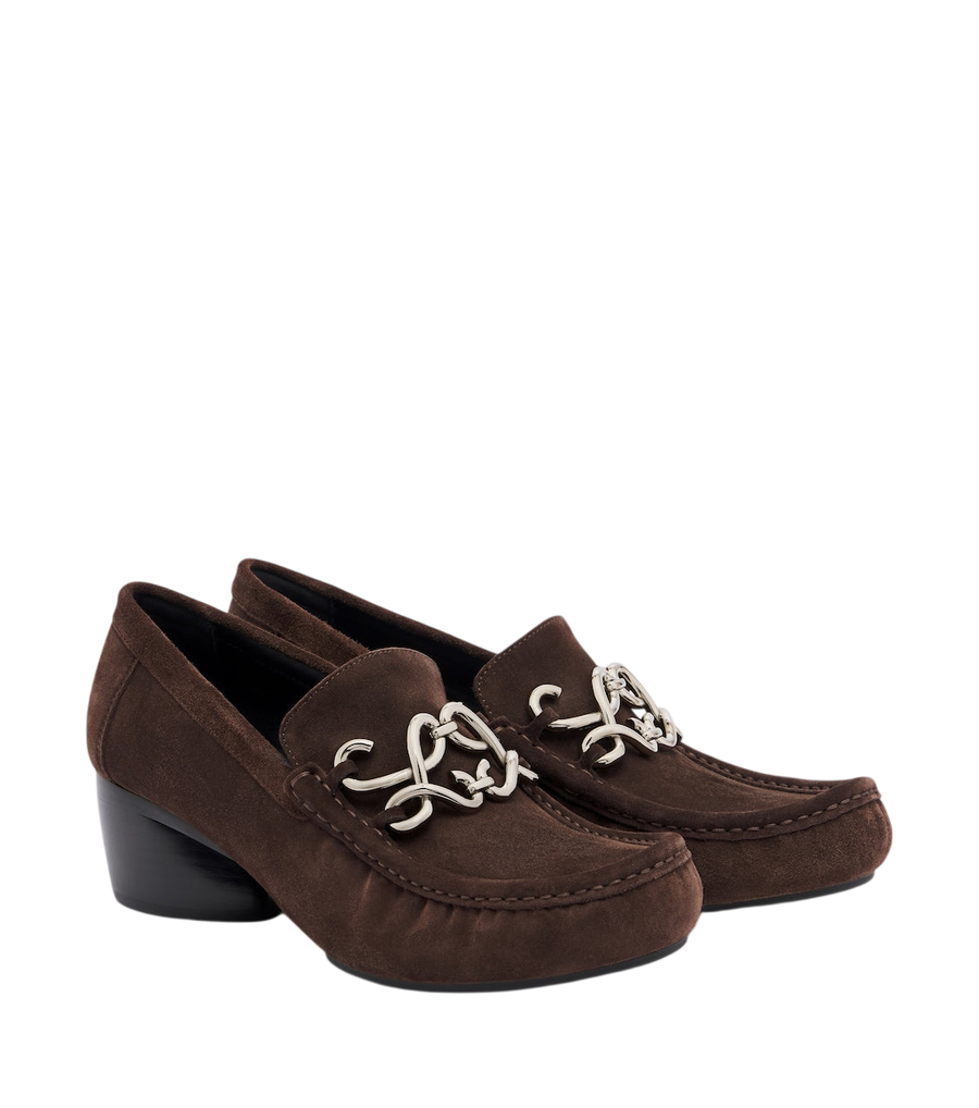 Loewe Mocassim de camurça Double L