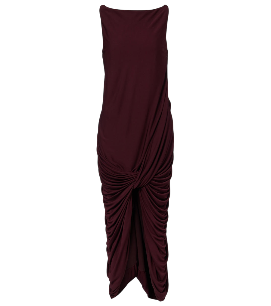 Loewe Draped jersey midi dress