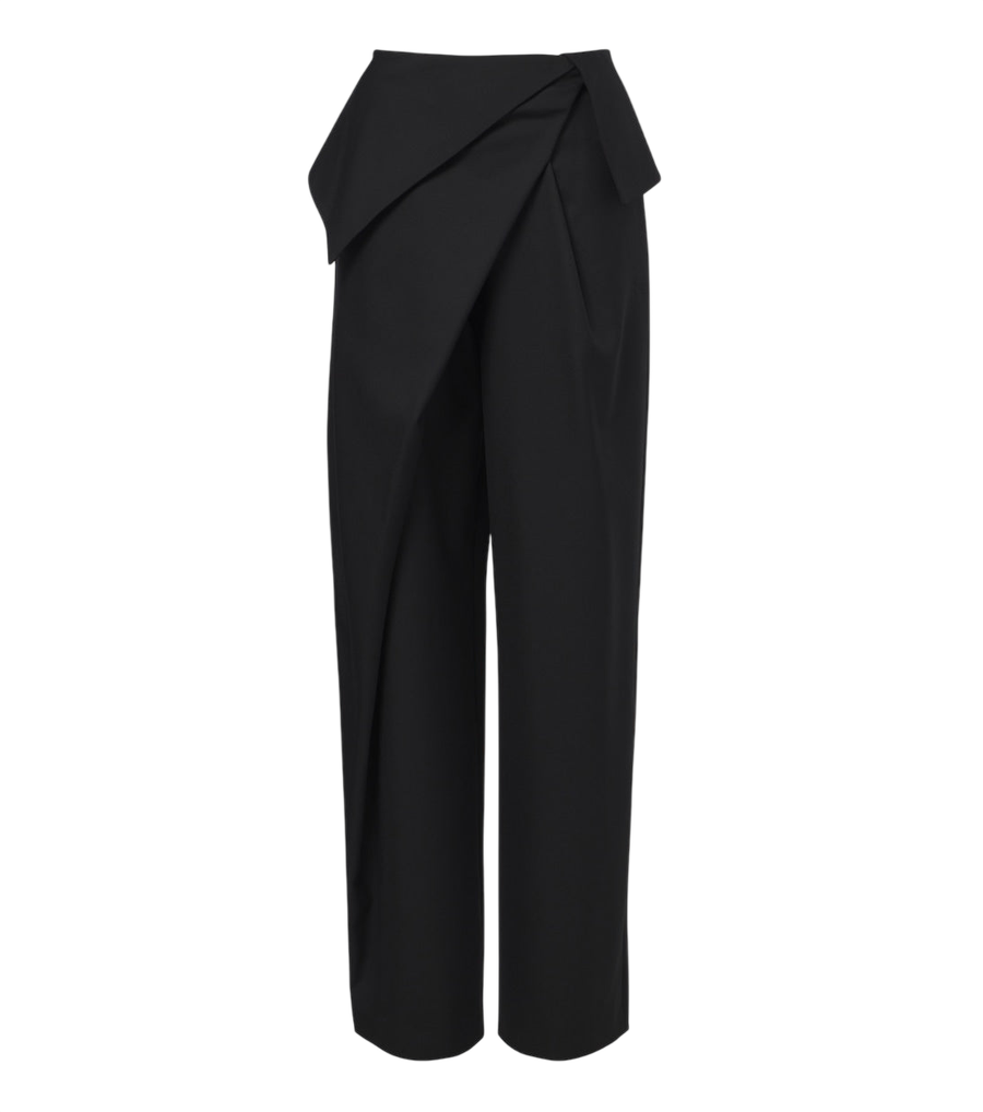 Loewe Draped wool wide-leg pants