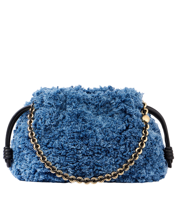 Loewe Pochette media in denim Flamenco