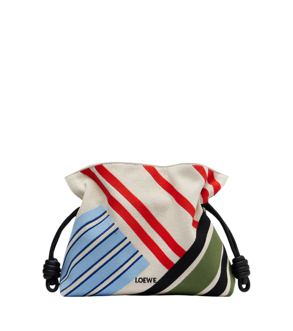 Loewe Pochette media in tela ricamata Flamenco