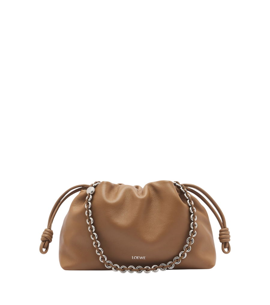 Bolso de hombro mediano Flamenco de piel de Loewe