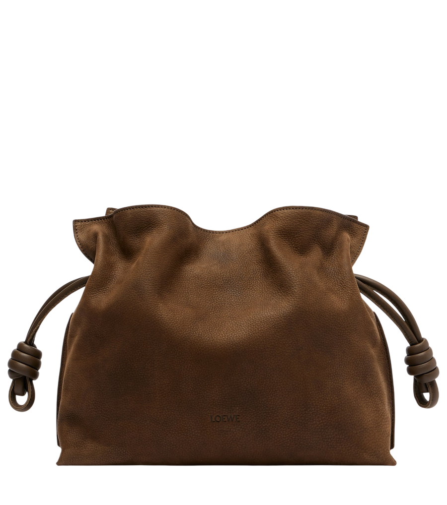 Loewe Flamenco Medium suede clutch
