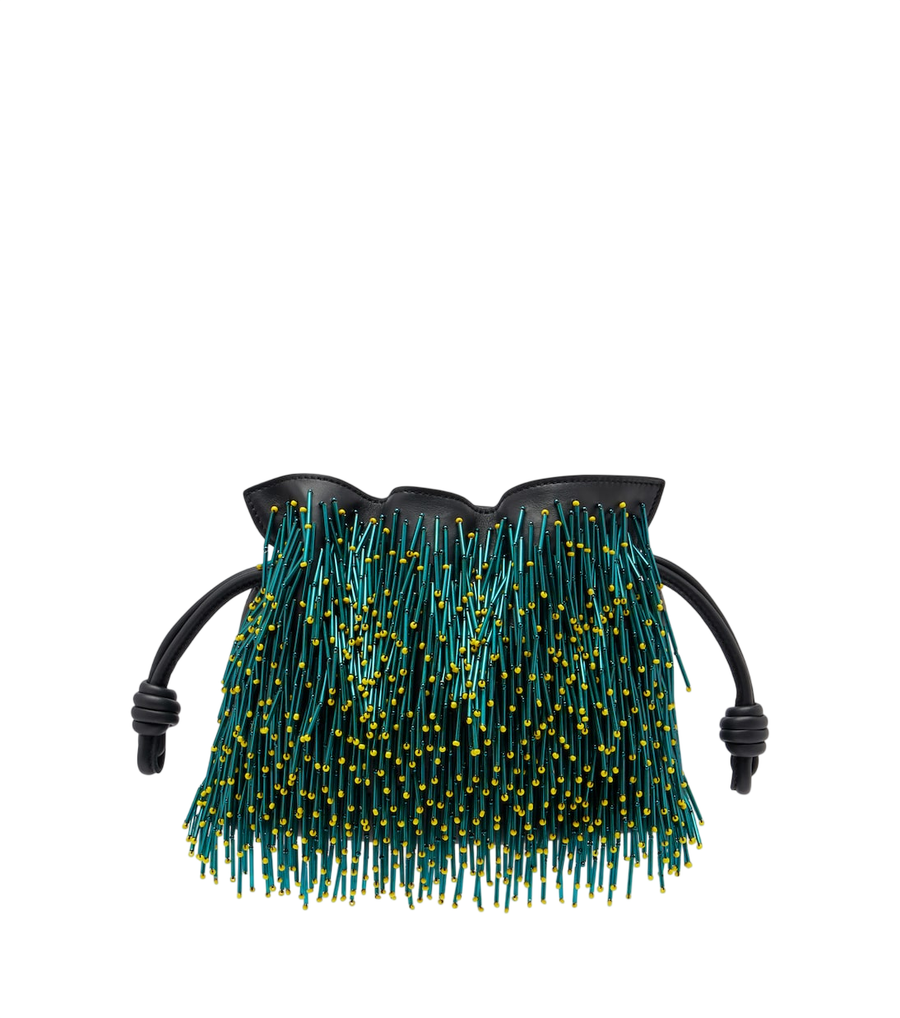 Loewe Flamenco Mimosa Mini leather clutch