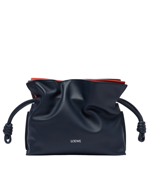 Clutch Loewe Flamenco Mini de piel en capas