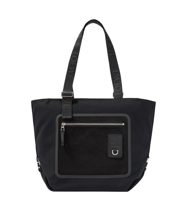 Loewe Borsa tote media Flex in tela e pelle scamosciata