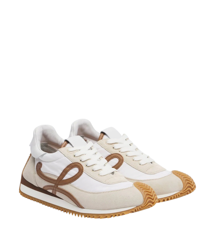 Loewe Flow Runner 2.0 Suede-Trimmed Sneakers