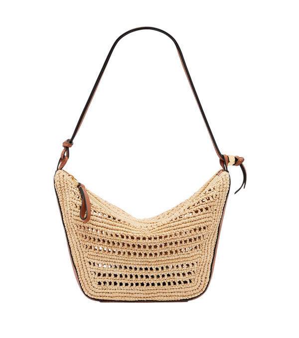 Loewe Hammock Mini raffia shoulder bag