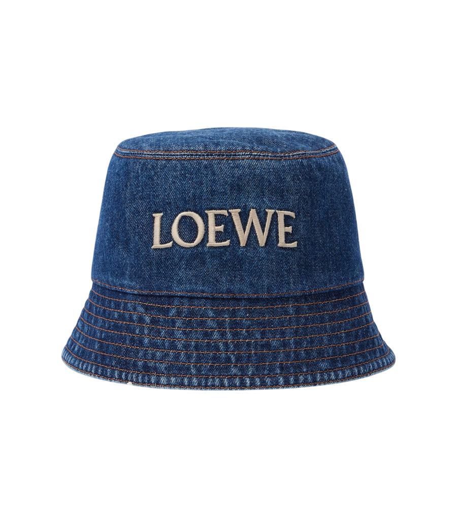 Loewe Logo denim bucket hat