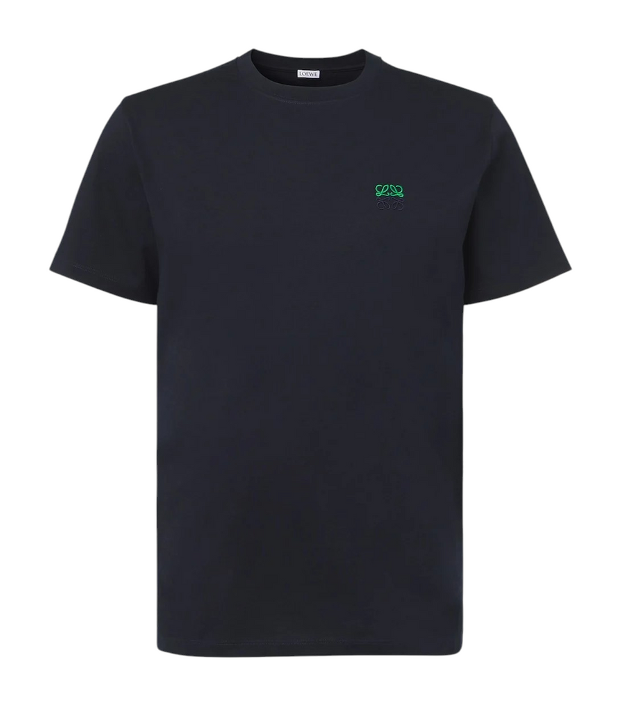 Loewe Logo Embroidered Cotton T-Shirt