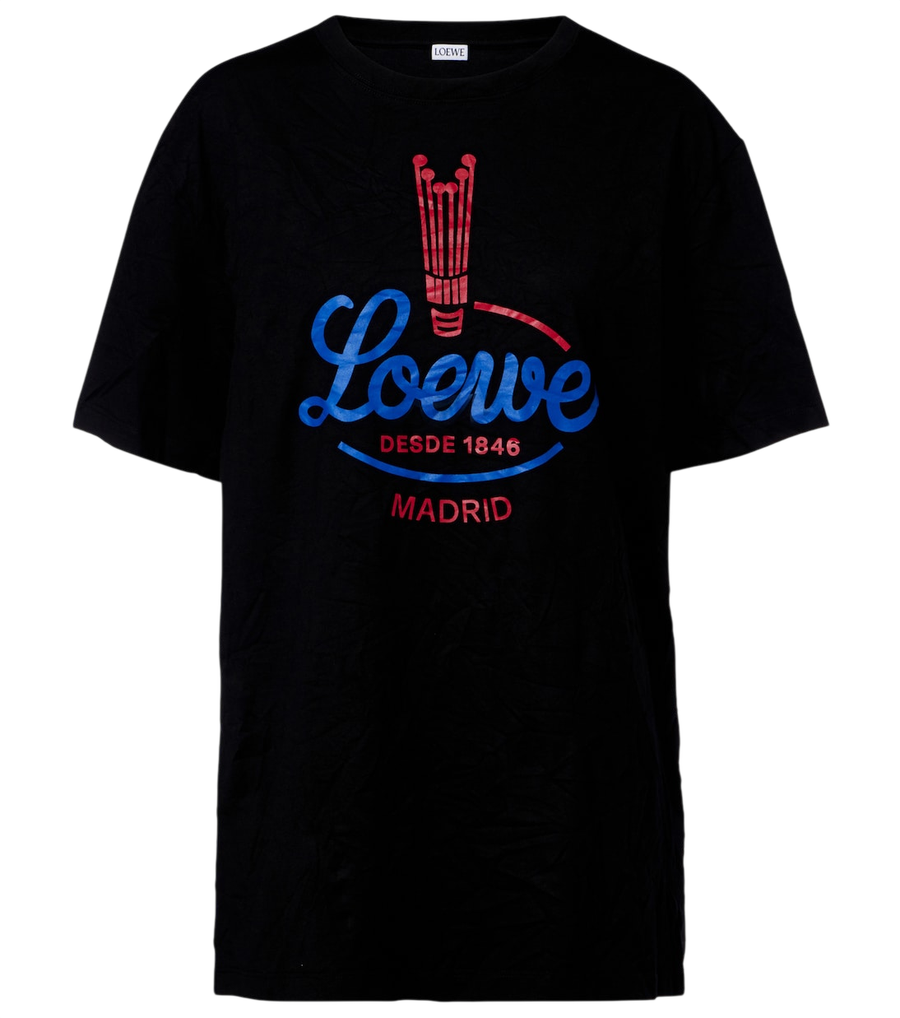 Camiseta de punto con logotipo de Loewe