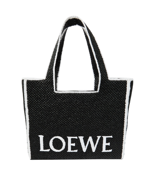 Grand cabas Loewe en raphia avec logo