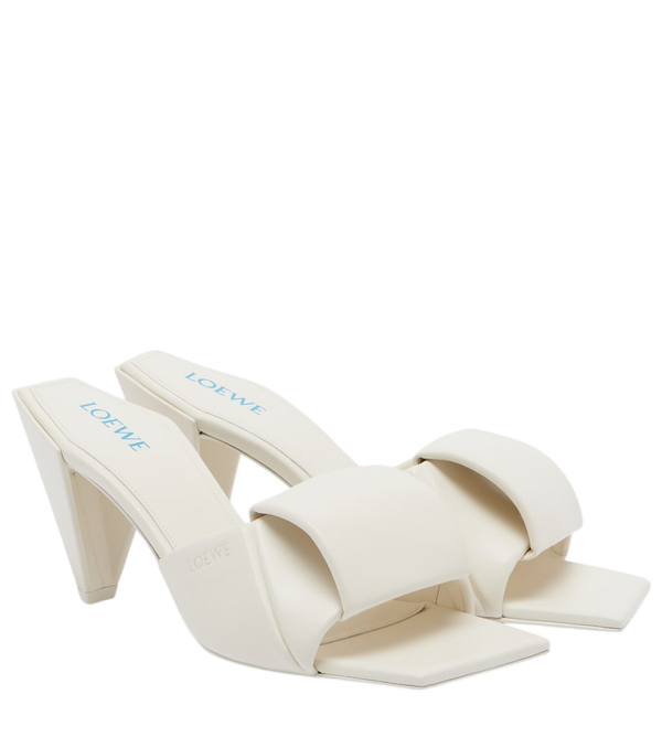 Loewe Origami leather mules