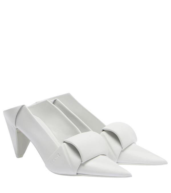 Loewe Origami leather mules
