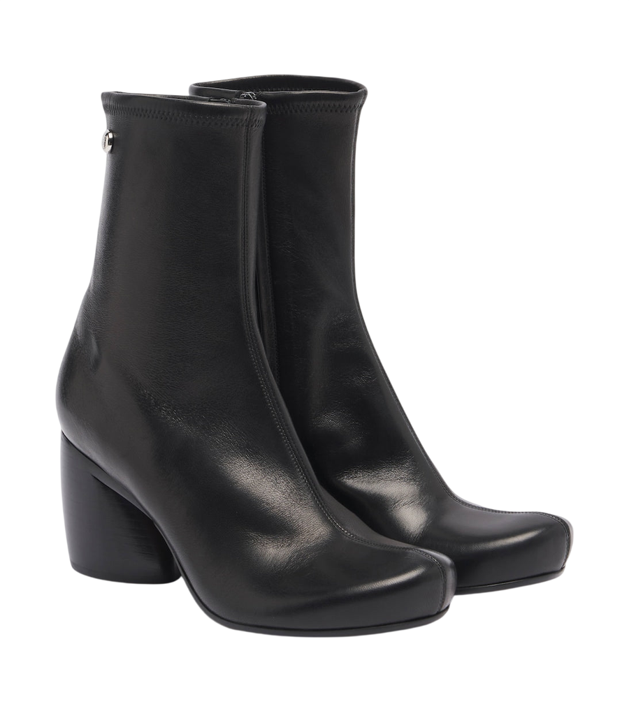 Loewe Oval leather ankle boots