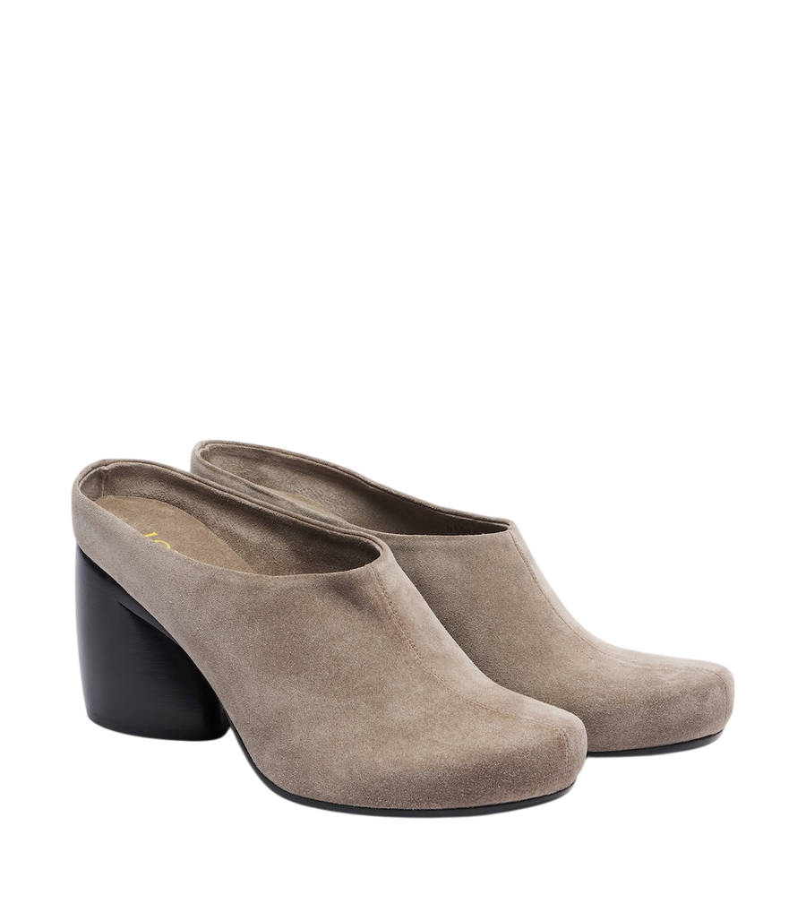 Loewe Oval suede mules