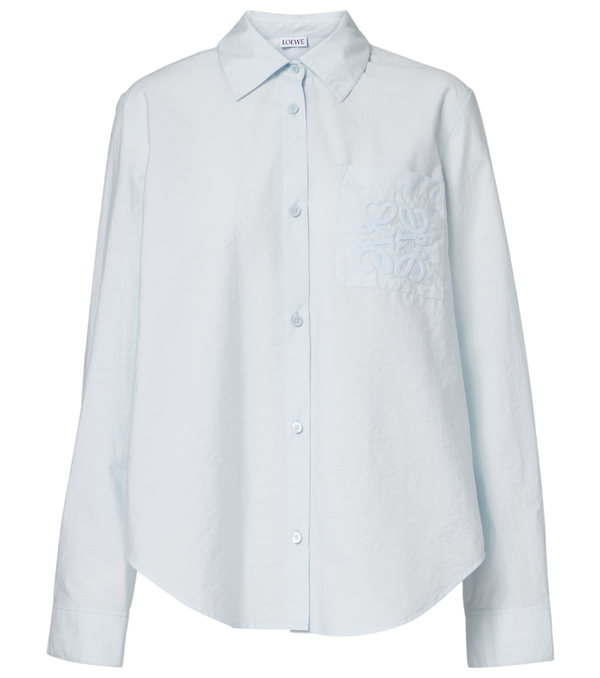 Loewe Camicia in popeline misto cotone Ibiza Anagram di Paula