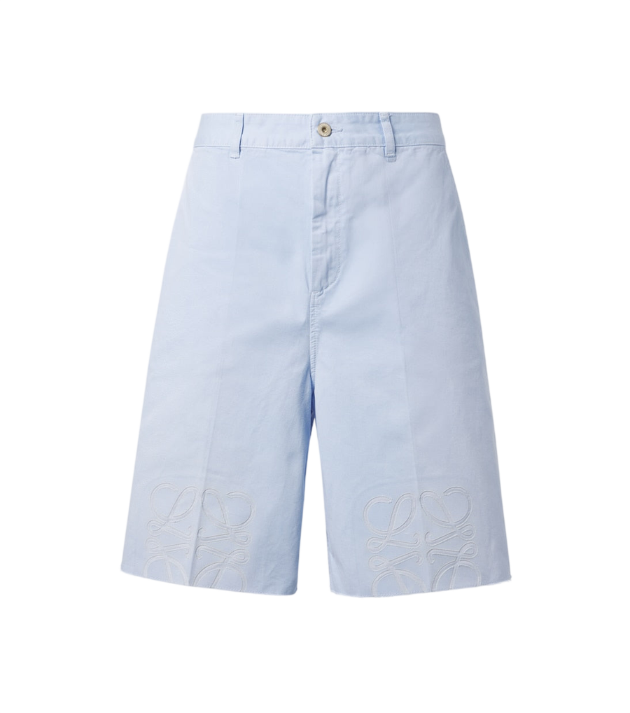 Loewe Paula's Ibiza Anagram cotton twill Bermuda shorts