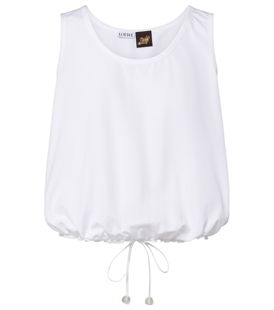Crop-top en popeline de coton Loewe Paula's Ibiza