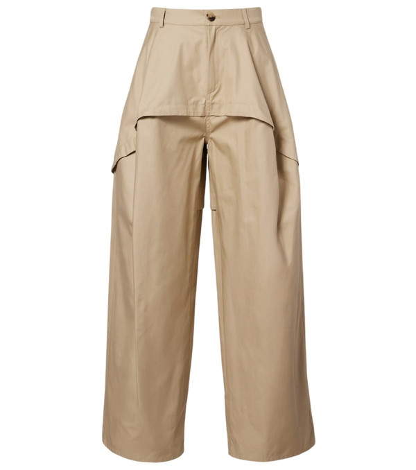 Pantalones de pierna ancha de algodón de Loewe Paula's Ibiza