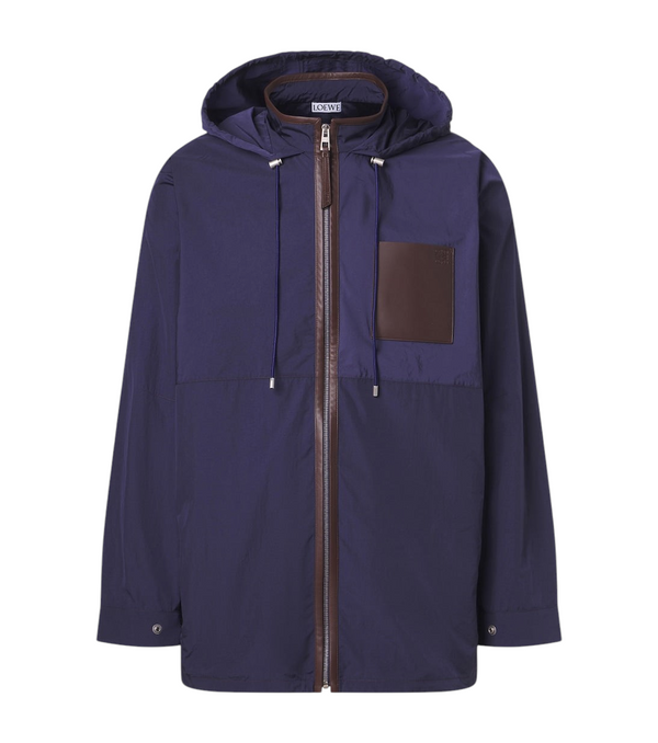 Loewe Paula's Ibiza leather-trimmed ripstop jacket