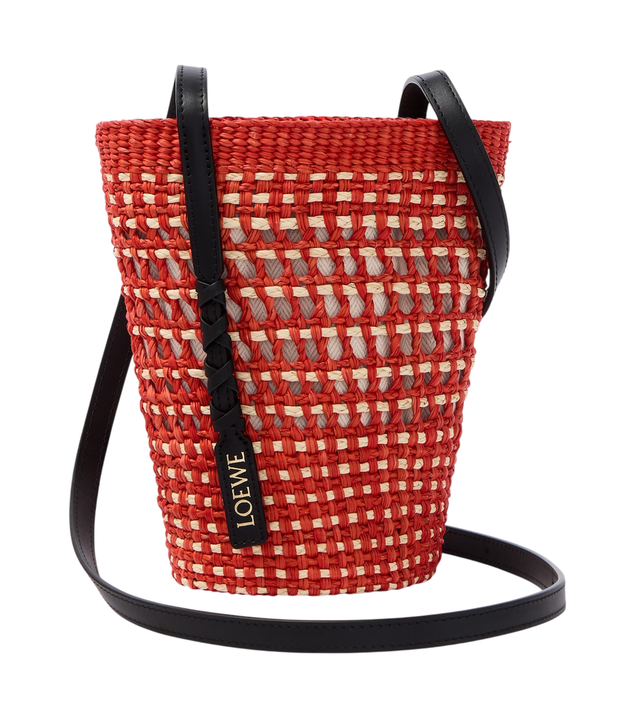 Loewe Paula's Ibiza leather-trimmed shoulder bag