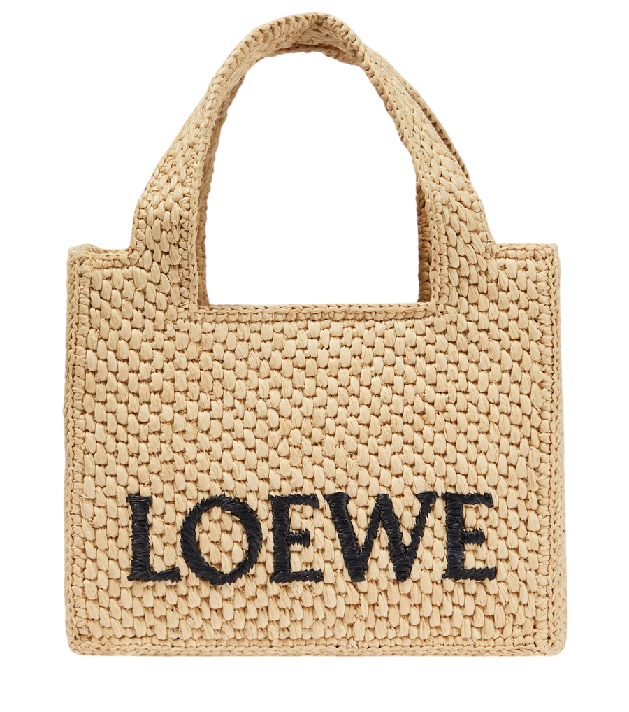 Sac à main Loewe Paula's Ibiza en raphia avec logo