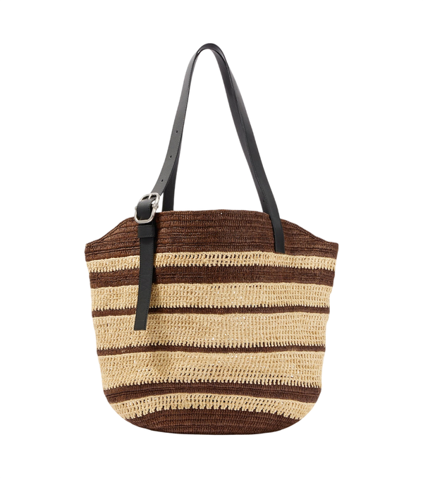Loewe Borsa a cestino in rafia Ibiza Loop di Paula