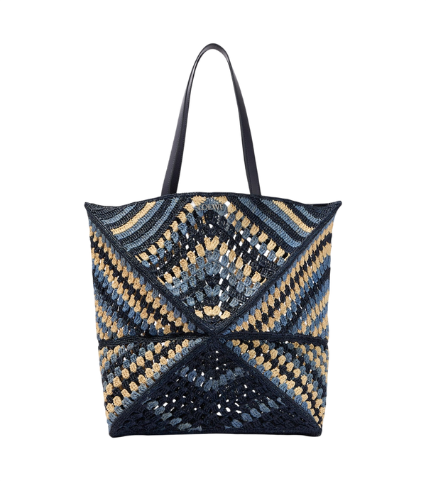 Loewe Borsa tote in rafia Paula's Ibiza Puzzle Fold XL