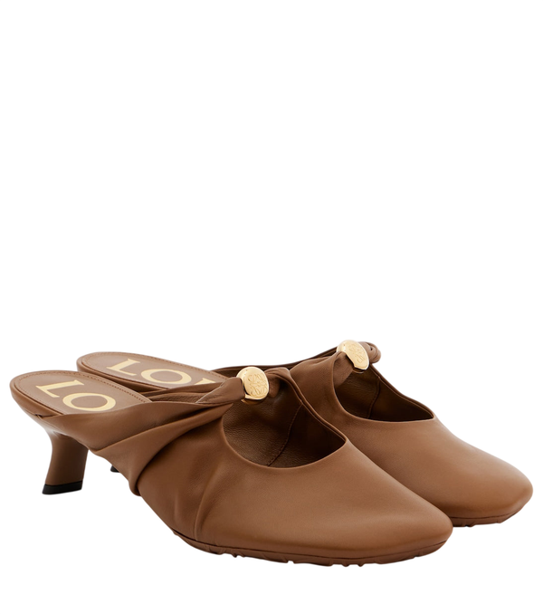 Mules de piel Pebble 45 de Loewe