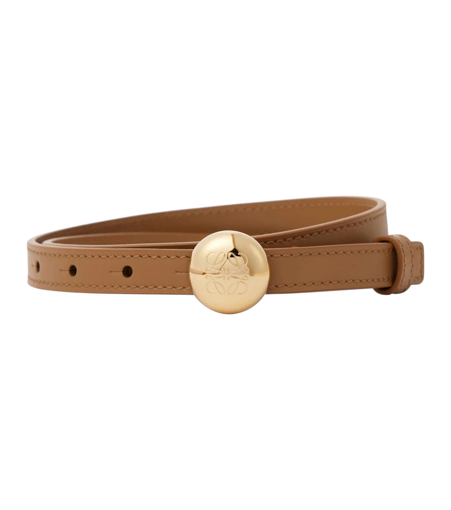 Loewe Pebble Anagram Leather Belt