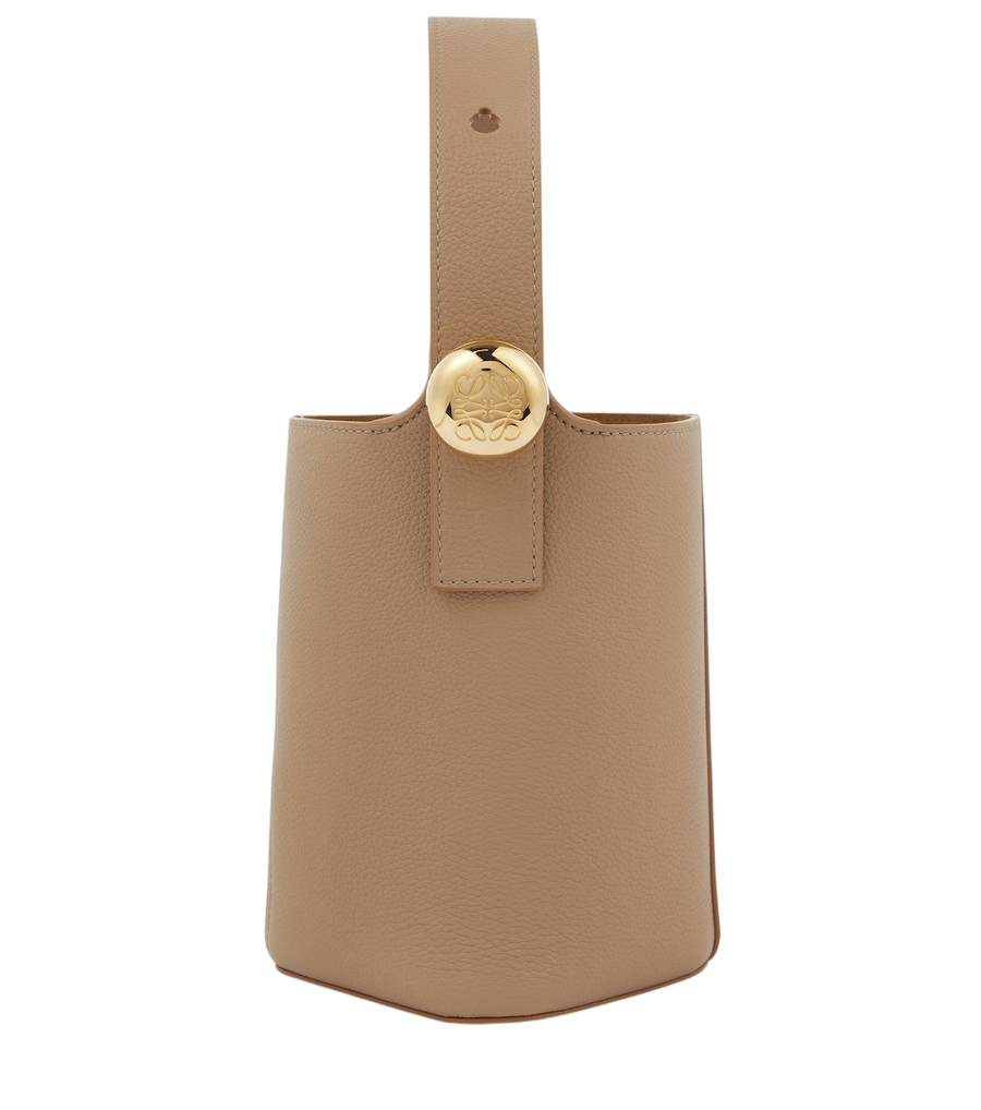 Petit sac seau en cuir Pebble de Loewe