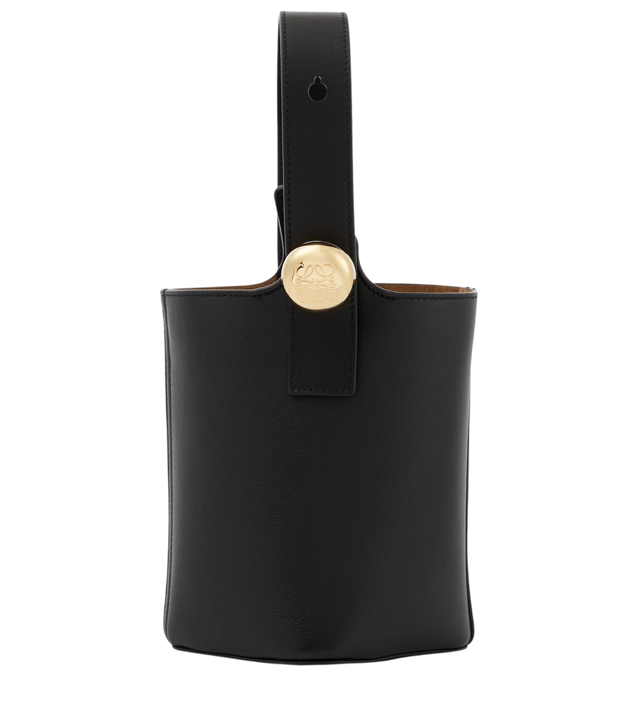 Loewe Pebble Mini leather bucket bag