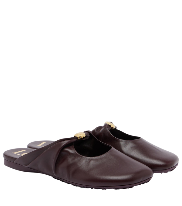 Loewe Pebble Soft leather mules