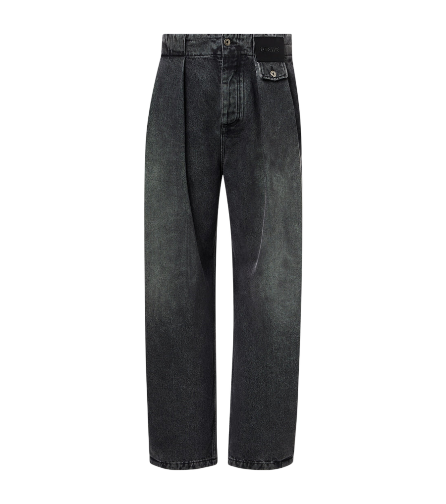 Loewe Pleated barrel-leg jeans
