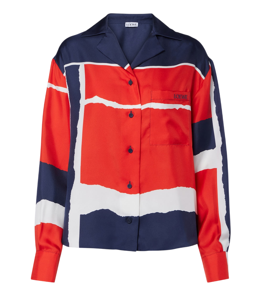 Loewe Printed silk twill shirt