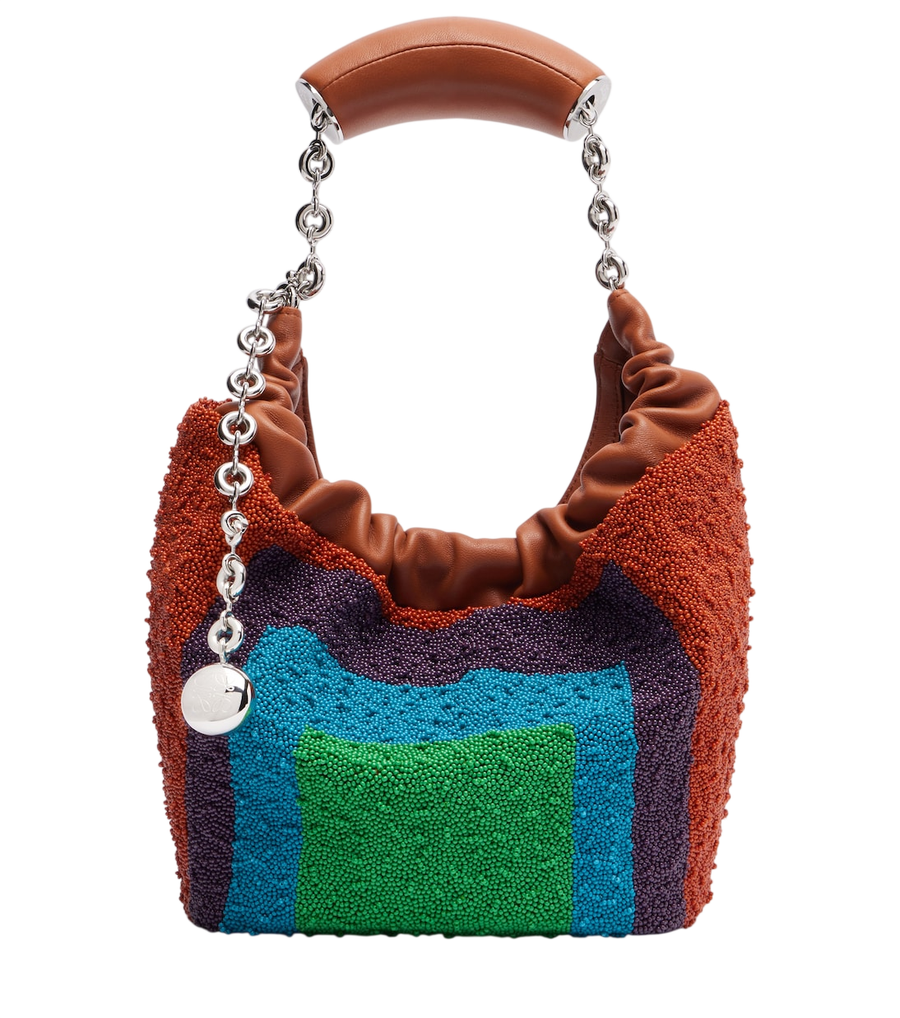 Sac à main Mini Squeeze en cuir perlé Loewe