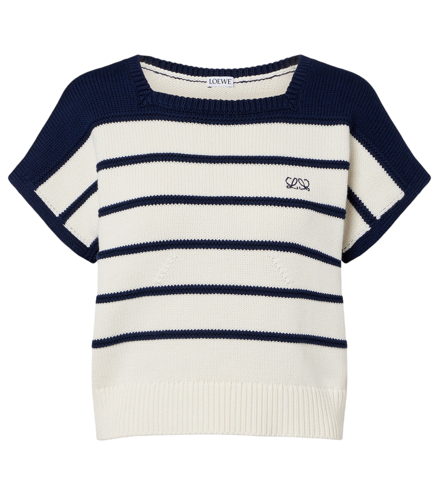 Loewe Striped cotton and wool sweater
